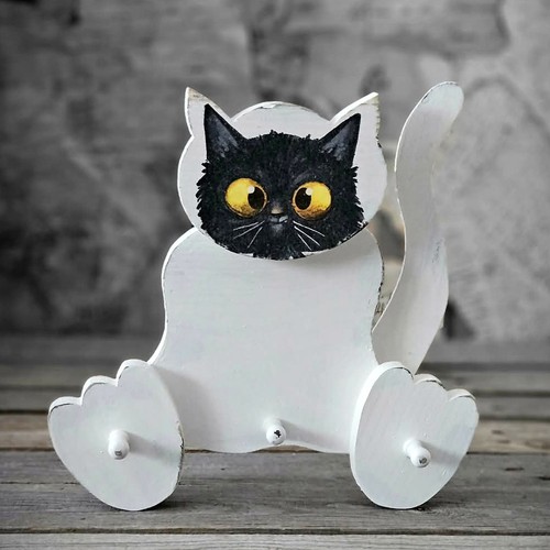 Vintage garderobenleiste katze - vintage,