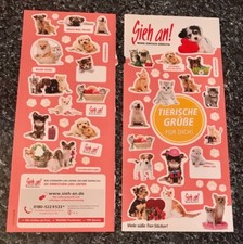 Sticker Bogen aus Zeitschrift