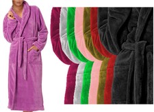 Microfaser Soft Unisex Bademantel Morgenmantel Saunamantel für Damen u. Herren 