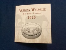 1 Unze Silber Somalia Elefant 2020 PP High Relief Auflage 1.000 Stück
