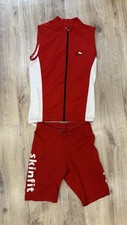 Original Skinfit Tri-Suit Rennanzug Triathlon  Rot/ Weiß Größe S/M