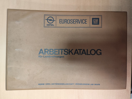 Opel arbeitskatalog lkw - opel,