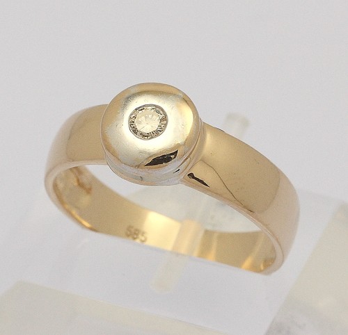 Solitär ring in - ♦♦, 14