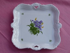 Teller Seltmann Weiden Bavaria Mozart Veilchen handbemalt 17 x 17 cm