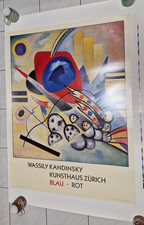 Wassily Kandinsky/ blau rot / Kunsthaus Zürich / Druck