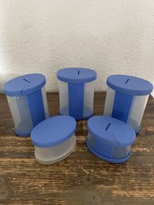 TUPPERWARE Streufix Orient Express Gewürz Streuer Set 5 Stück blau 