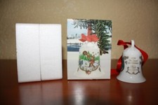 Hutschenreuther Weihnachtsglocke 1981 - 7 cm - bunte Originalverpackung/Hinweise