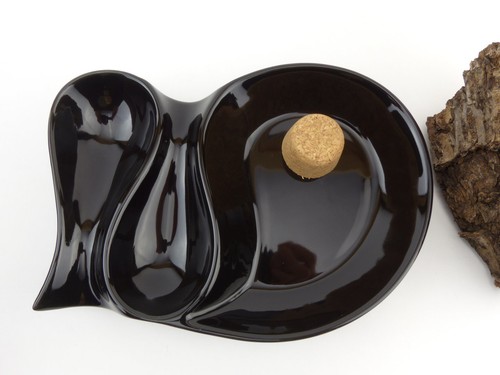 Pfeifenaschenbecher schwarz