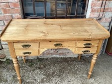 antik Pflanztisch Schreib - Beistelltisch Landhaus Bauergarten Tisch Metall Top