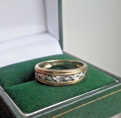 Gold diamant keltischer ring - diamant,