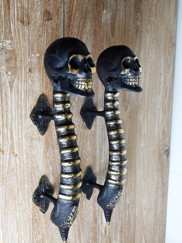 Totenkopf türgriff 34cm - totenkopf,