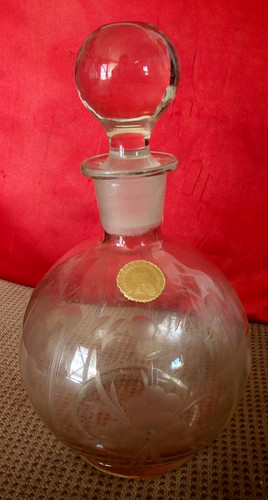 Alte karaffe glas - alte, stopfen