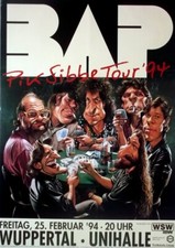 BAP - NIEDECKEN - 1994 - Plakat - In Concert - Pik Sibbe Tour - Poster - Wuppert