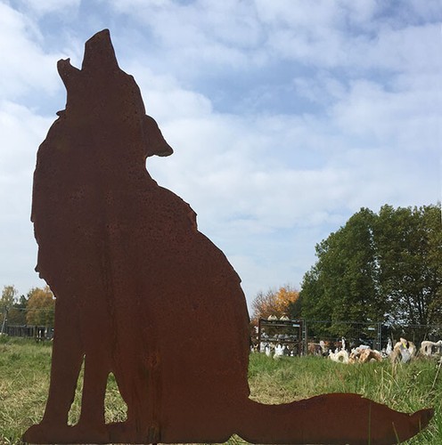 Wolf heulend höhe 72cm - wolf,