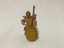 Blank Engel Erzgebirge Kurzrock mit Bass sitzend EK 009 #418#