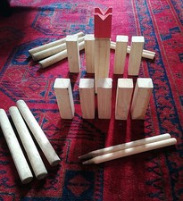 KUBB ODINN WIKINGER-SCHACH gebraucht günstig abzugeben! Buche, König (höhe): 30c