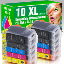 10 Patronen für Canon Pixma IP4200 IP5200 IP4500 IP4300 MP520 MP610 IP5300 MP600