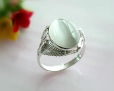 Ring Silber 925 weiß grau Gr