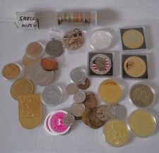 Münzen, Medaillen, Wertmarken, Lot Konvolut, Zubehör, Kapseln und Boxen