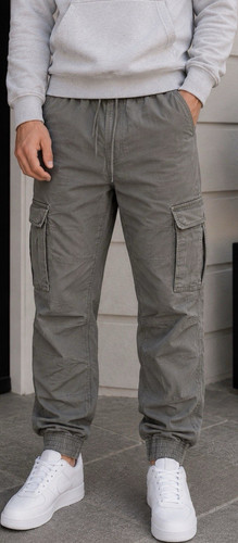 Herren cargo hose - grau, xs
