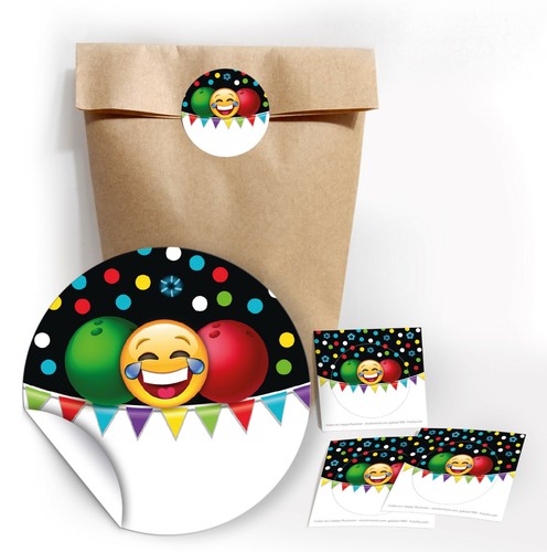 Geschenktüten aufkleber - +,