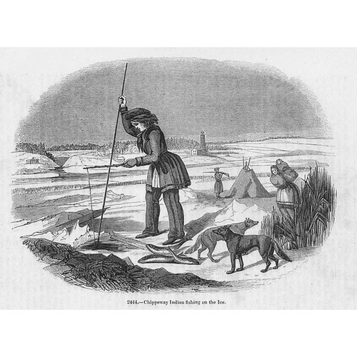 Chippewa indianer angeln auf - indianer,