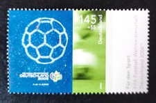 Briefmarke Sporthilfe  Fußball WM Plakat 2006 Mi.2521 postfrisch 145+55 Cent
