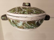 Jerome Massier France Deckeldose Keramik Vallauris Art Deco
