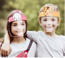 Premium Kinder Kids Gesichtsschutz Vollgesichtsvisier Schutzmaske Klar Schild