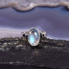 Mondstein Ring, 925er Silber