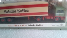 Wiking  1: 87 PMS  Büssing BS    Koffer-Sattelzug    Heimbs Kaffee     173621