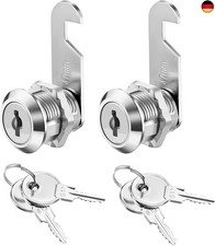 Briefkastenschloss 25mm, 2 Stück Schrankschloss mit Schlüssel, Spindschloss, 2