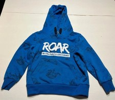 Blauer "Dinos" Kapuzen Pullover - Größe: 104 - Marke: Dopodopo