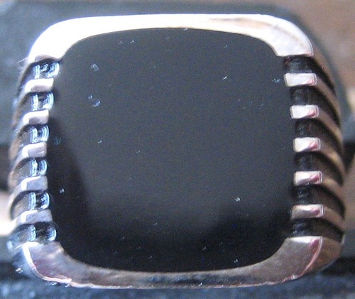 Onyx schwarz siegelring signet - onyx,