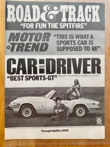 Triumph spitfire 1500 roadster - triumph,