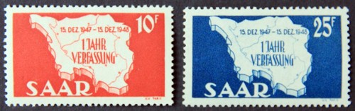 Saarland 260 261 - mi.nr., 260-261