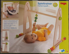 Spieltrainer Farbenspaß HABA Spielständer Gestell + Hängespielzeug NP 75 Euro