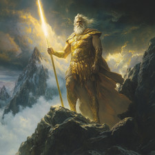 Wandtattoo Aufkleber Zeus der König der Götter Wandaufkleber 18X18 cm Groß