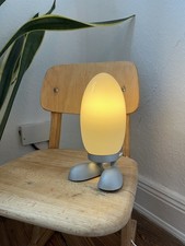 Ikea Fjorton Dino Ei Tischleuchte Typ B9806 Weiß Eierlampe Lampe Eierform • 90er