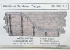 H0 Kaimauer Sandstein Treppe Bausatz Artmaster 80.369 neuw. OVP