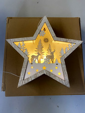 HOME AFFAIRE Dekostern Weihnachtsstern, Weihnachtsdeko mit Landschaftsszene