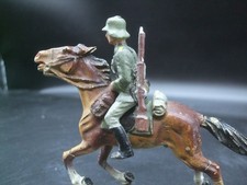 Lineol Soldat reitend mit