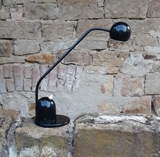 **VINTAGE SCHREIBTISCHLAMPE*WORTMANN & FILZ*SCHWANENHALS*70ER*SCHWARZ*HALOGEN**