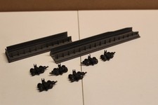 Bemo 5510 Rollbockgrube, sechs Rollböcke H0e guter Zustand