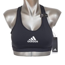 Adidas PowerReact Bra Sport BH Top Medium Support Cup D-DD carbon white NEU