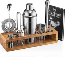 Modern Mixology Cocktail Shaker Set 23 tlg Profi Barkeeper Set Geschenkbox