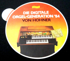 Werbe-Aufkleber Hohner Orgel