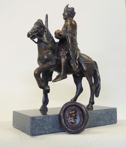 Skulptur reiterstatuette karl - skulptur, "karl
