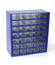 Kleinteilemagazin 6730 aus Metall stapelbar, Sortimentskasten, Schubladenschrank