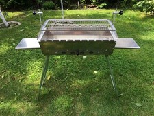 Mangal 2 mm Edelstahl Grill BBQ Standgrill Мангал mit Grillrost Гриль